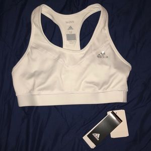 White Adidas TechFit Sports Bra NWT!!!